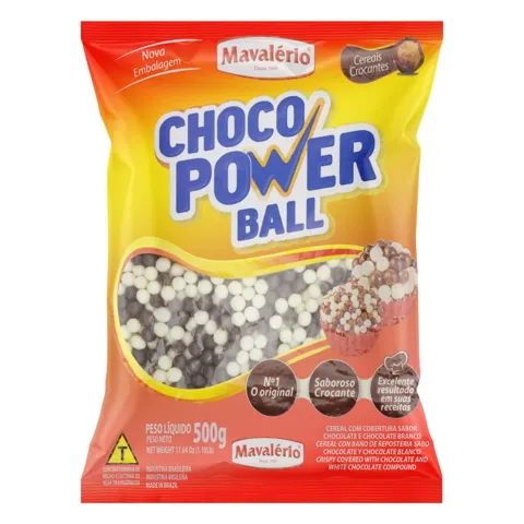 Cereal Choco Power Ball Mavalério Pacote 500g