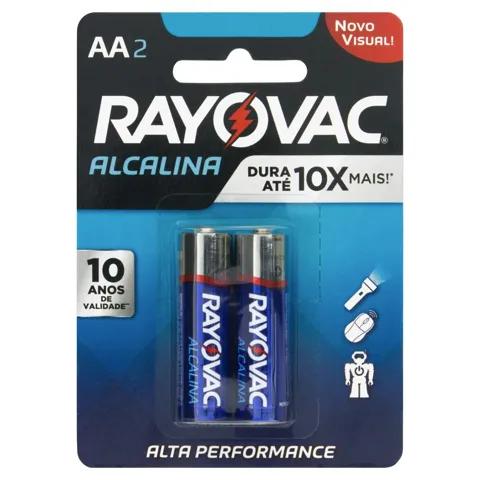 Pilha Alcalina AA Rayovac 2 Unidades 1,5V