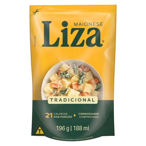 Maionese Tradicional Liza Sachê 196g