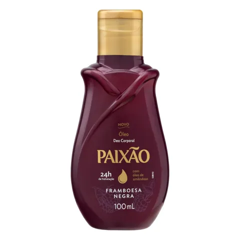 Óleo Deo Corporal Framboesa Negra Paixão Frasco 100ml