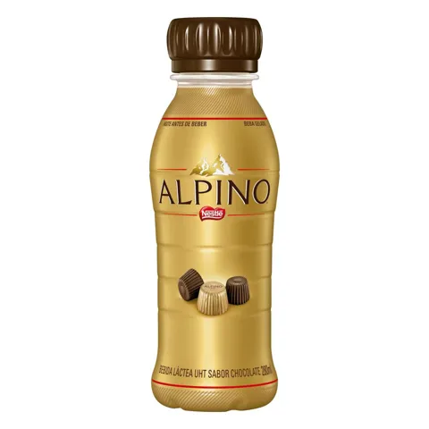 Bebida Láctea UHT Chocolate Nestlé Alpino Frasco 280ml