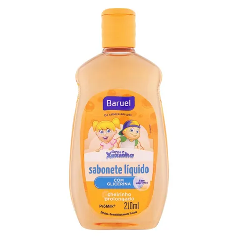 Sabonete Infantil Líquido da Cabeça aos Pés Turma da Xuxinha Baruel Frasco 210ml
