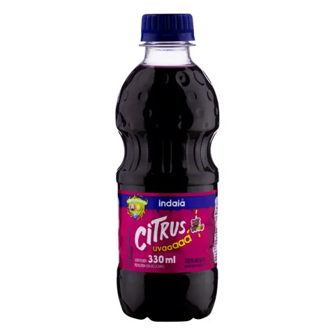 Bebida Adoçada Uva Indaiá Citrus Garrafa 330ml