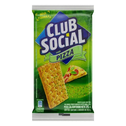 Pack Biscoito Pizza Club Social Pacote 141g 6 Unidades