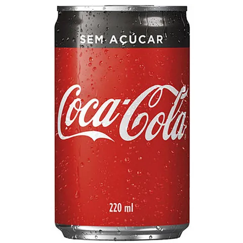 Refrigerante Coca Cola Mini lata Zero Açúcar 220 ml