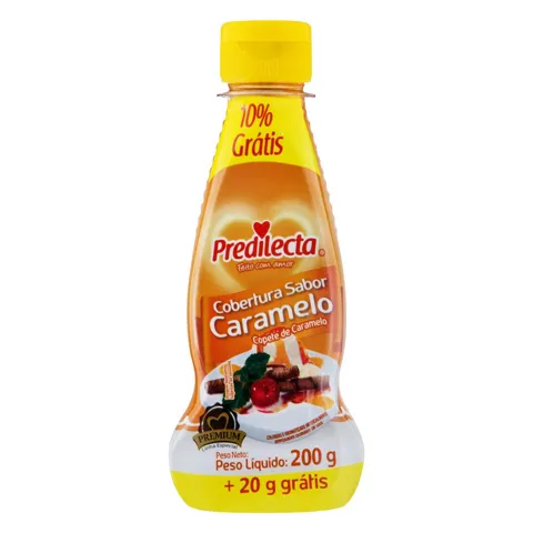 Cobertura para Sorvete Caramelo Predilecta Premium Squeeze 200g Grátis 10%
