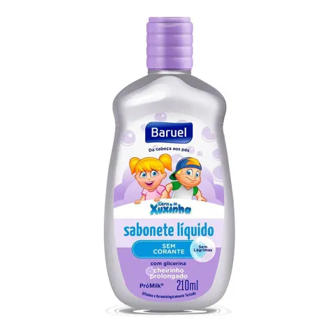 Sabonete Líquido TURMA DA XUXINHA Glicerina Sem Corante 210ml