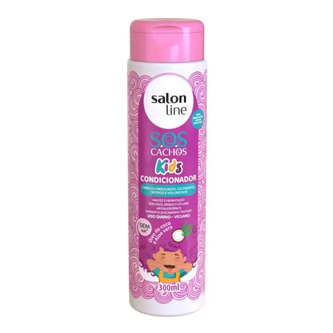 Condicionador SALON LINE SOS CACHOS Kids 300ml S/Sal Vegano