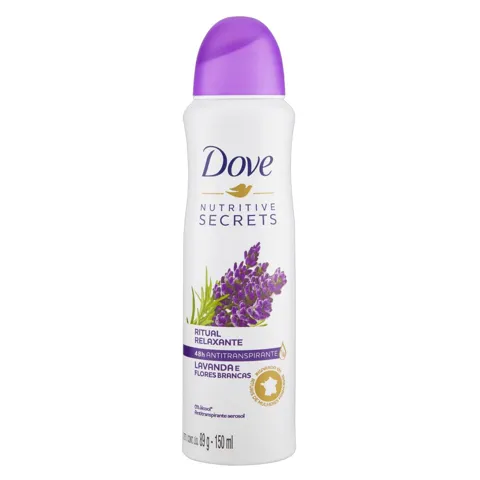 Antitranspirante Aerossol Lavanda e Flores Brancas Dove Nutritive Secrets Ritual Relaxante 150ml