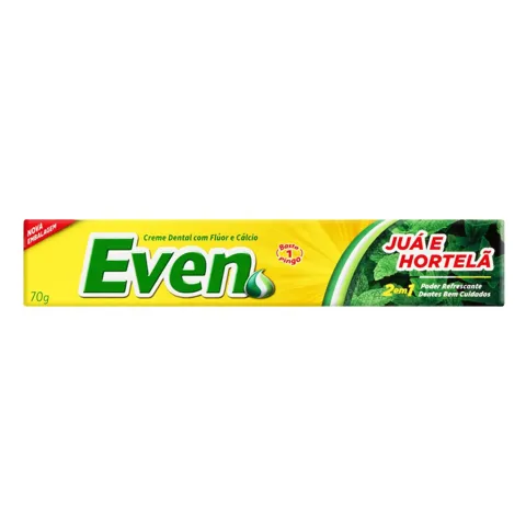 Creme Dental Juá e Hortelã Even Caixa 70g