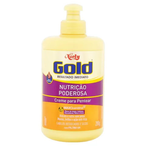 Creme para Pentear Niely Gold Nutrição Poderosa Frasco 280g