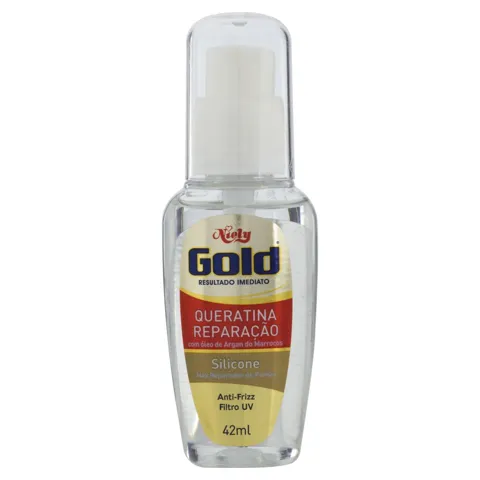 Reparador de Pontas Silicone Queratina Reparação Niely Gold Frasco 42ml