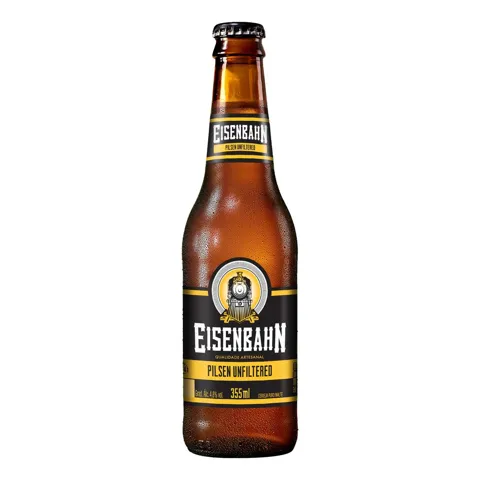 Cerveja Pilsen Puro Malte Unfiltered Eisenbahn Garrafa 355ml
