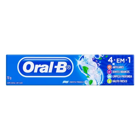 Creme Dental 4 em 1 Menta Fresca Oral-B Caixa 70g