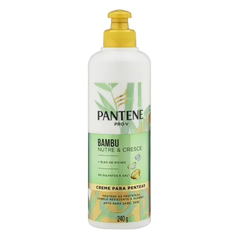 Creme para Pentear Pantene Bambu Nutre & Cresce Frasco 240g