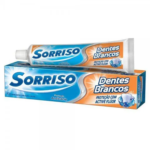 Creme Dental Sorriso Dentes Brancos 90g