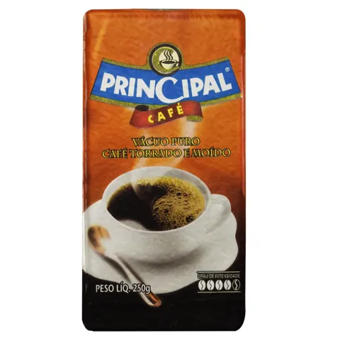 Café Torrado e Moído a Vácuo Forte Principal Pacote 250g