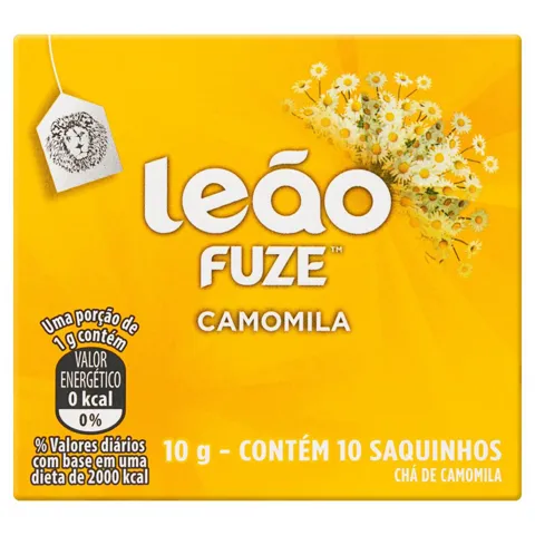 Chá Camomila Leão Fuze Caixa 10g 10 Unidades
