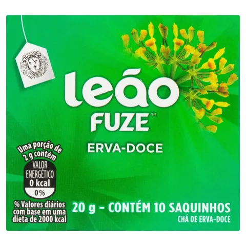 Chá Erva-Doce Leão Fuze Caixa 20g 10 Unidades