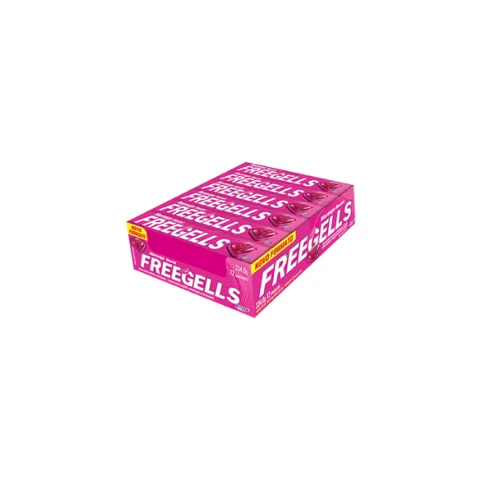 Bala FREEGELLS Morango Mentol 12x27,9G