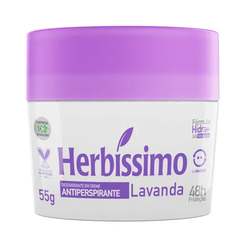 Desodorante Creme Herbíssimo Lavanda 55g