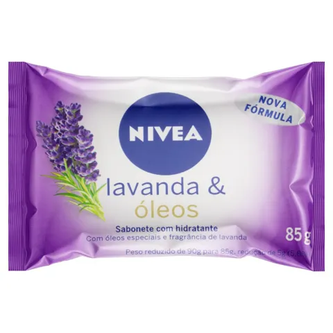 Sabonete em Barra Hidratante Lavanda & Óleos Nivea Pacote 85g