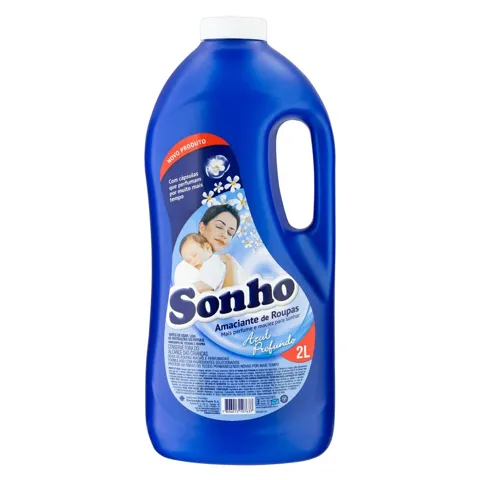 Amaciante de Roupa Diluído Azul Profundo Sonho Frasco 2l
