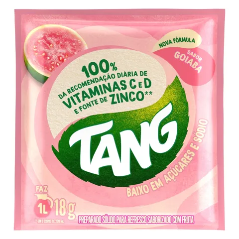 Refresco em Pó Goiaba Tang Pacote 18g