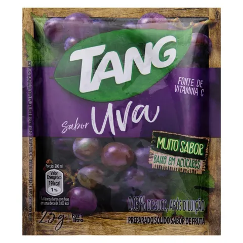 Refresco em Pó Uva Tang Pacote 25g