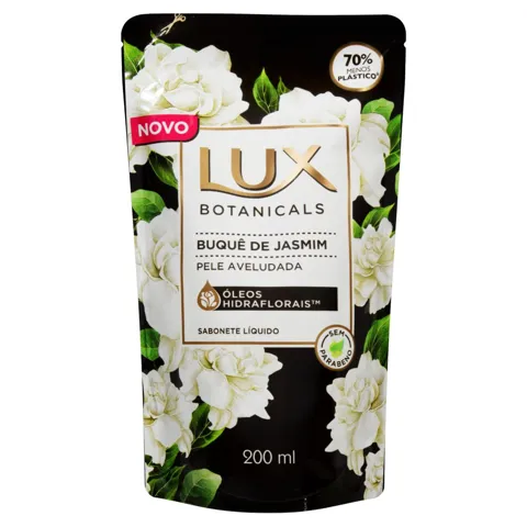 Sabonete Líquido Buquê de Jasmim Lux Botanicals Sachê 200ml Refil