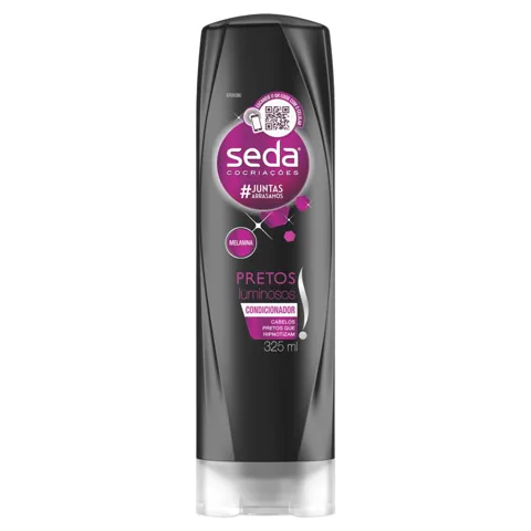 Condicionador Seda Cocriações Pretos Luminosos Frasco 325ml
