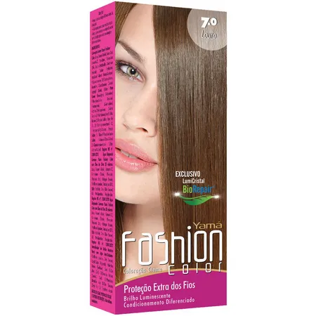 Coloração YAMÁ Fashion Color 7.0 Louro Kit