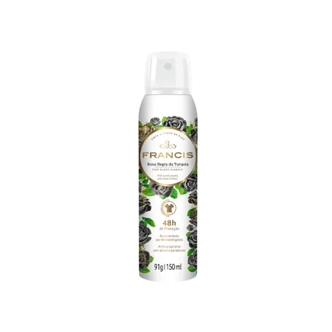 Desodorante Francis Rosa Negra Da Turquia 150Ml