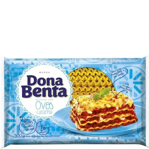 Massa Lasanha D Benta 500G Ovos