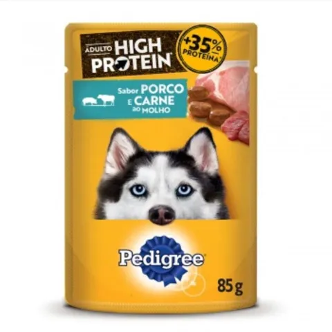 Pedigree Hight Protein Ad Porco E Carne  85G
