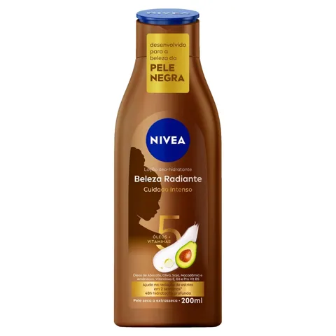 Loção Corporal Deo-Hidratante Nivea Beleza Radiante Frasco 200ml