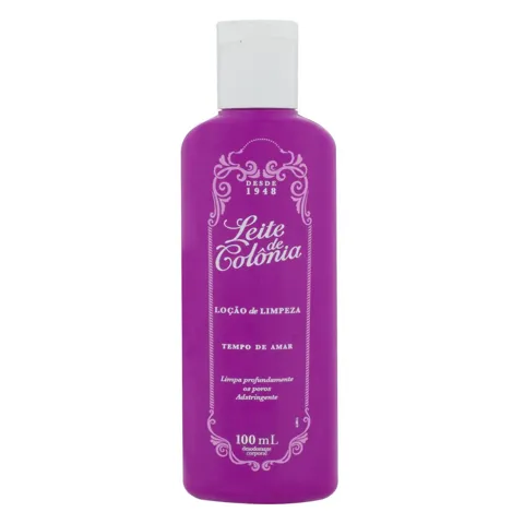 Loção de Limpeza Tempo de Amar Leite de Colônia Frasco 100ml