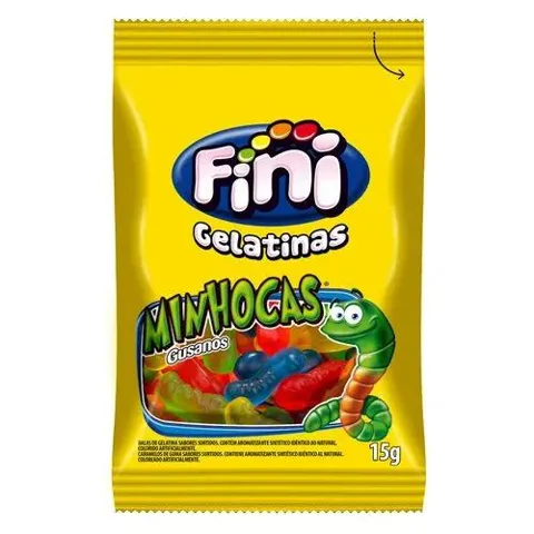 Bala Fini 15G Minhocas