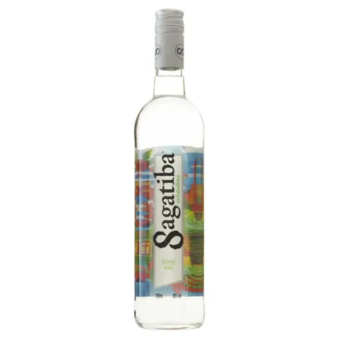 Cachaça Pura Cristalina Sagatiba Garrafa 700ml