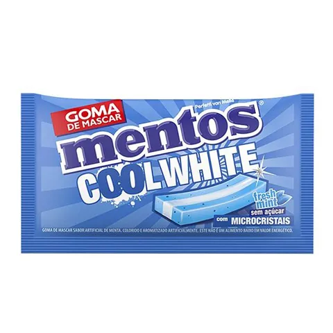 Goma de Mascar Mentos Cool White Fresh Mint 8,5g