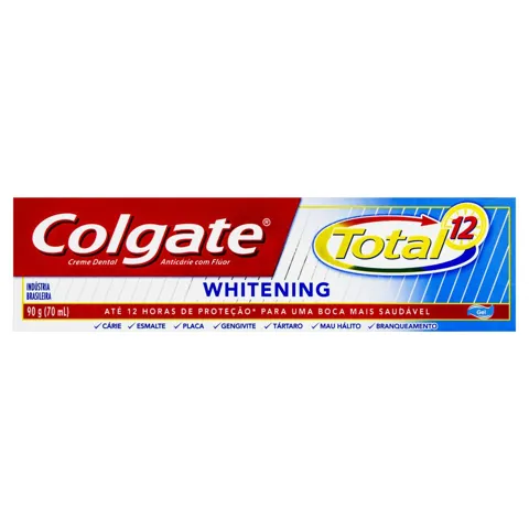 Creme Dental Whitening Colgate Total 12 Caixa 90g