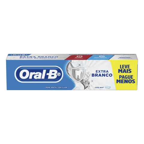 Creme Dental Cool Mint Oral-B Extra Branco Caixa 70g