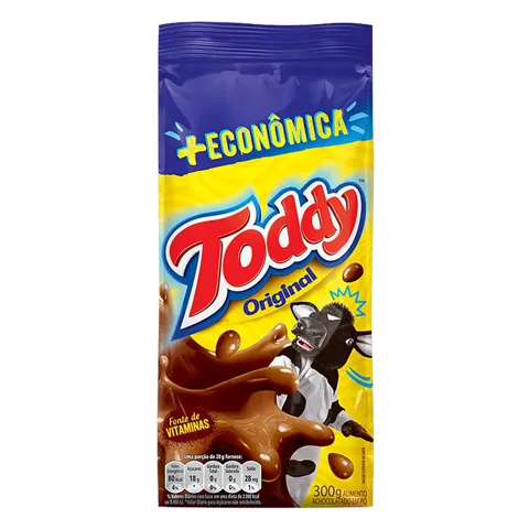 Achocolatado em Pó Original Toddy Pacote 300g + Econômica