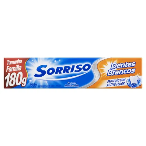 Creme Dental Whitening Sorriso Dentes Brancos Caixa 180g Tamanho Família