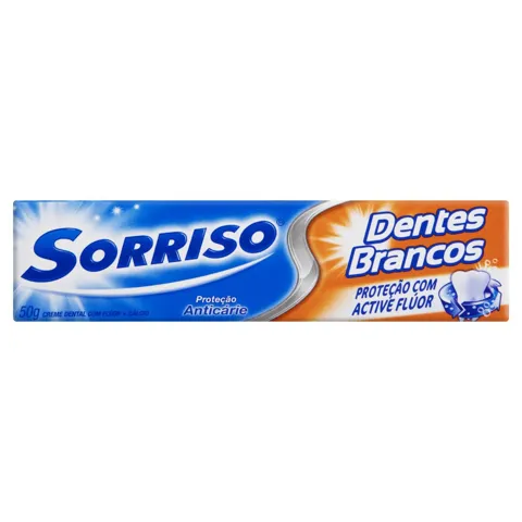 Creme Dental Whitening Sorriso Dentes Brancos Caixa 50g