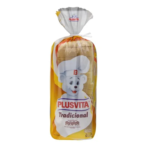Pão de Forma Tradicional Plusvita Pacote 500g