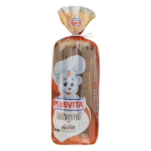 Pão de Forma Integral Plusvita Pacote 500g