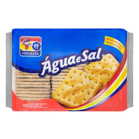 Biscoito Água e Sal Fortaleza Pacote 400g