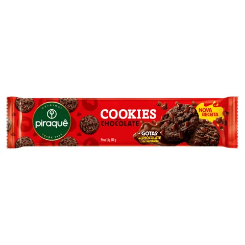 Biscoito Cookies Piraquê Chocolate com Gotas 80G