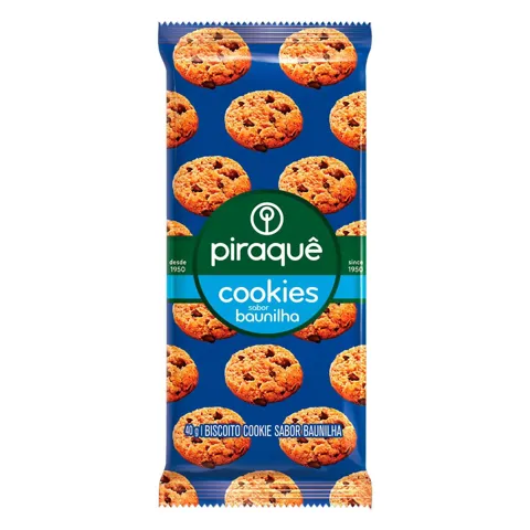 Biscoito Cookie Baunilha Piraquê Pacote 40g